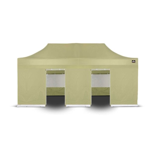 Easy Up | Zijwand 6 m Ingang Olivijn Zand