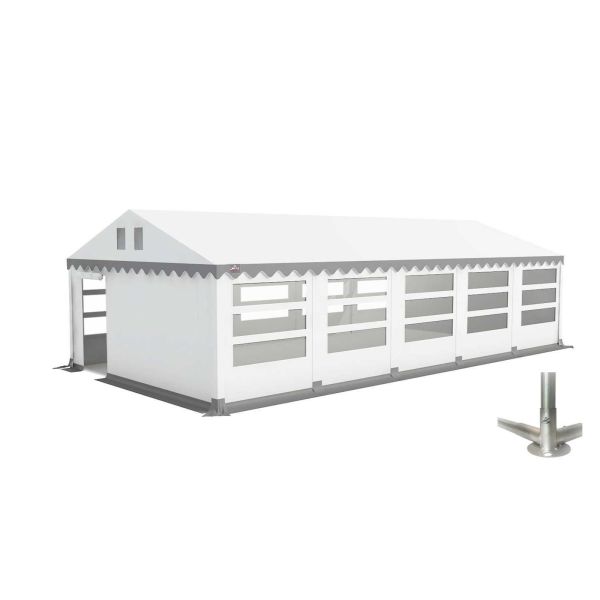 GO-PRO Limited Edition 5x10 Partytent met grondframe Wit-Grijs