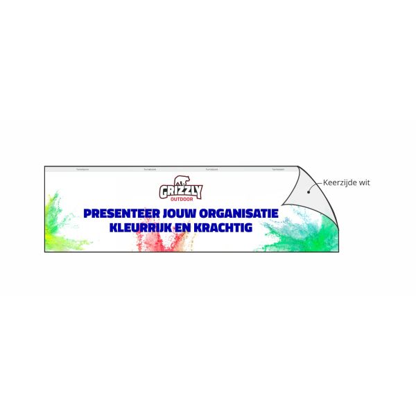 GO-SIGNING half hoge wand 2 m enkelzijdig bedrukt