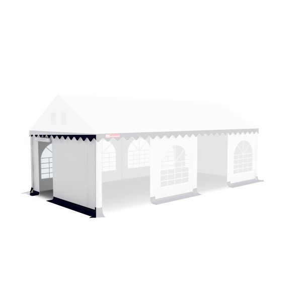 Kops paneel met ingang Wit-Blauw Grizzly Outdoor 3 meter 