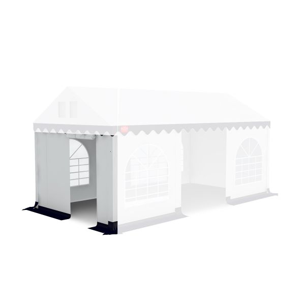 Kops paneel met ingang Wit-Blauw Grizzly Outdoor 3 meter 