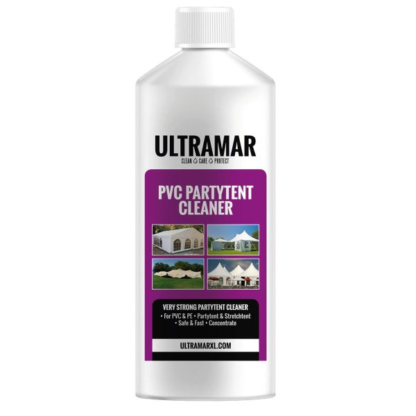 pvc en pe partytent cleaner, ultramar, paarse etiket