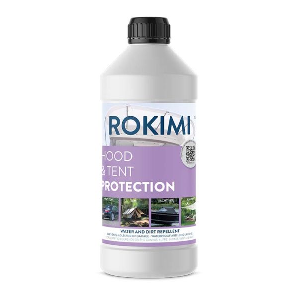 schoonmaakmiddel, sprayhood & protector, paarse etiket, rokimi