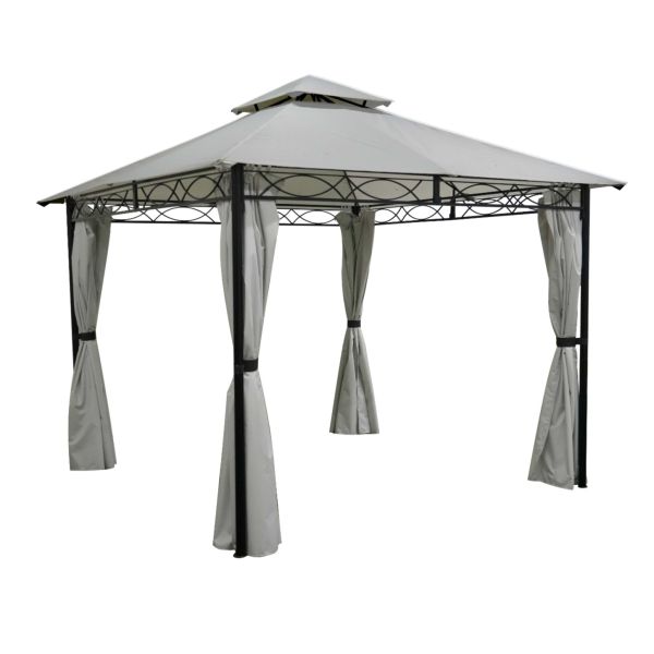 Tuinpaviljoen Façil 3x3 Stone Grey
