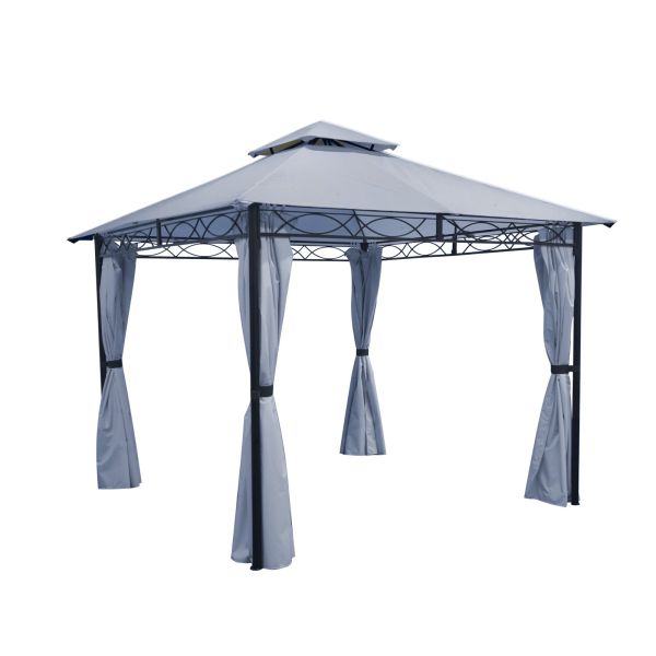 Tuinpaviljoen Façil 3x3 kleur grey dawn