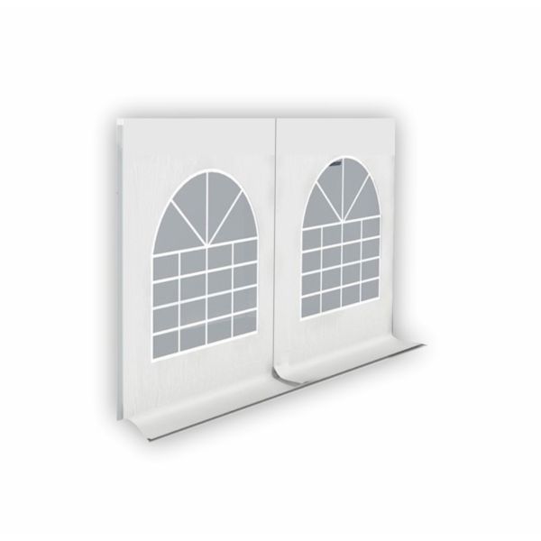 Zijwand met venster uit 1 deel 4 meter