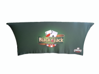 GO-SIGNING BLACK-JACK Tafelrok stretch incl. 183cm klaptafel