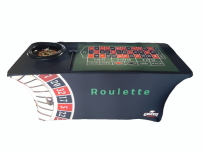 Roulette tafelrok met klaptafel 183x73x73cm